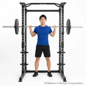 バーベルスクワットの開始姿勢