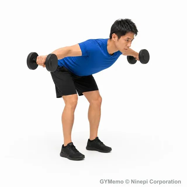 ベントオーバーサイドレイズの動作