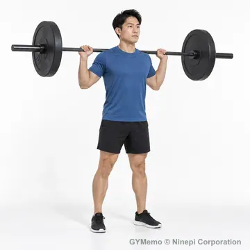 テンポスクワットの開始姿勢